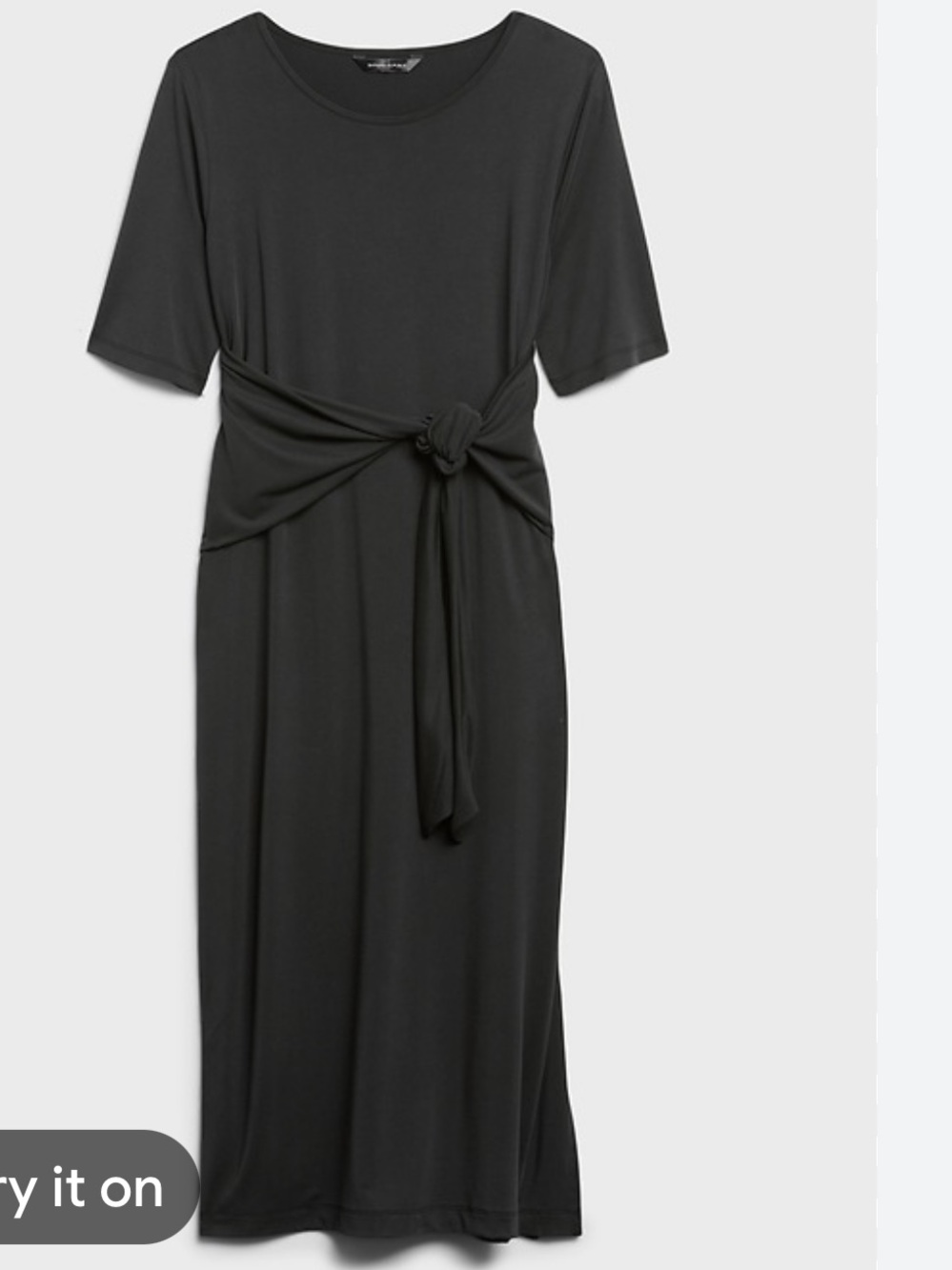 Banana Republic Sandwash Modal Twist-Front Midi Dress
